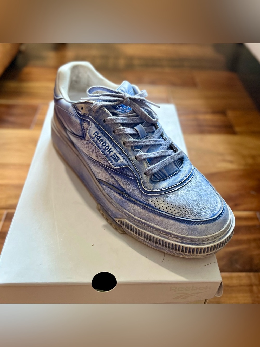 Reebok Club C LTD 'Denim Wash' Men's Low-Top Sneakers in box